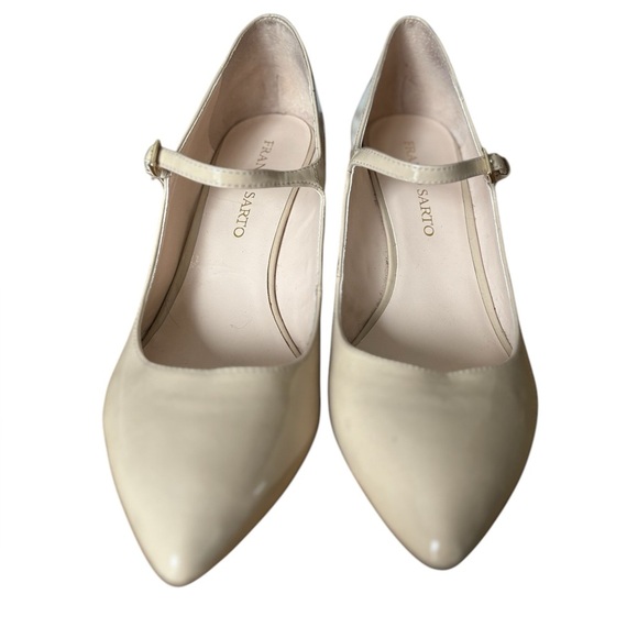 Franco Sarto Shoes - 🌟 Franco Sarto Patsy Mary Jane Leg Elongating Nude Wedge Heels with buckle 9.5